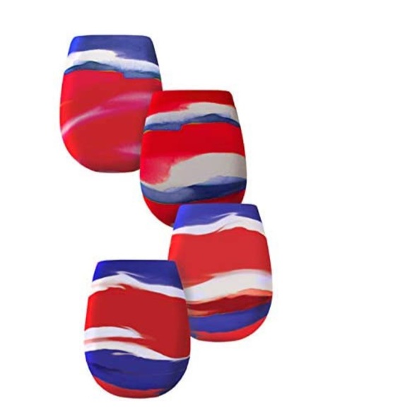 Silicone swirls wine glasses - Picture 3 of 4